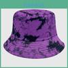 Bavlněný klobouk typu bucket tie-dye s ochranou proti slunci pro venkovní aktivity Muži Ženy