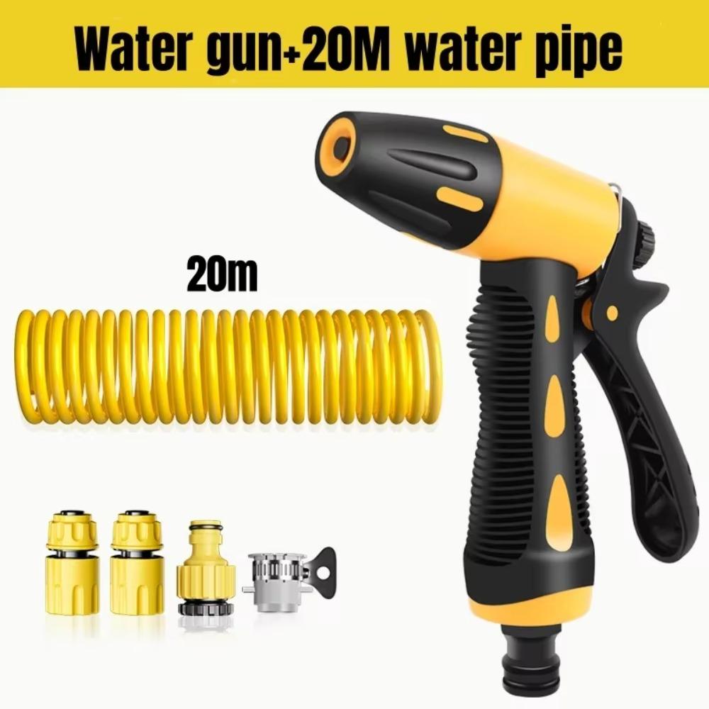 10-20 Meter Car Washing Tool Set High-pressure Nozzle Durable Car Wash Hose Nozzle Retractable Water Hose Wear-resistant