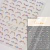 5D Mini Flowers Colorful Wreath Daisy Delicate Shiny Rhinestone Spring Self Adhesive NailArt Decorations Stickers Manicure Decal