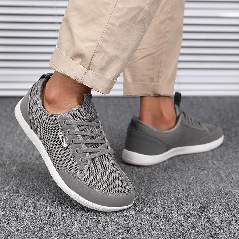 Wide Forefoot Men's Shoes Large Size Big Head Widened  Fattened Soft Sole Wide Last High Instep Sports Shoes Wide Toe Mesh Shoes