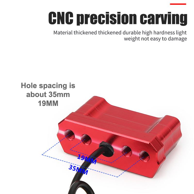 Éclairage LED décoratif pour plaque d'immatriculation de moto, feu arrière universel en alliage d'aluminium, éclairage pour support de plaque d'immatriculation d'avion