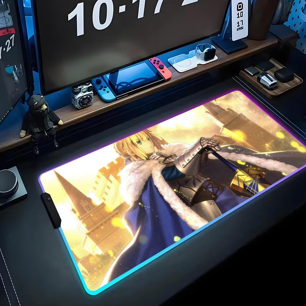 

Коврик для мыши RGB Игровой коврик для мыши Большой светодиодный коврик Настольный коврик для ПК Светящийся коврик для мыши Большие коврики для клавиатуры Настольный ковер с подсветкой RGB600x300x3mm