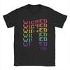 The Wizard of Oz Pride Wicked Witch Men T Shirts Rainbow Movie Vintage Tee Short Sleeve Round Collar T-Shirt Cotton Classic Tops