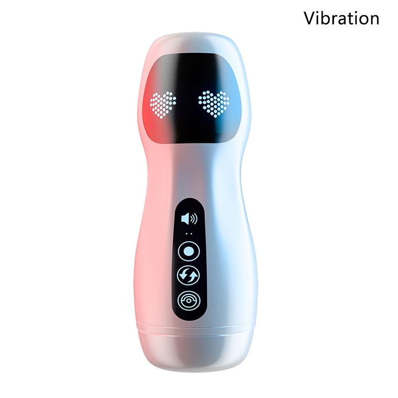 Male Masturbator Cup Automatic Sucking Vibration Blowjob Real Vagina Pocket Pussy Penis Oral Sex Machine Toys For Man Adults 18+