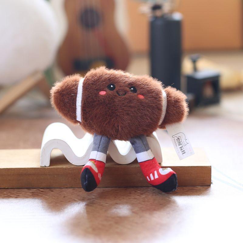 Football Sports Basketball Equipment Pp Cotton Plush Keychain Bag Decor Kids For