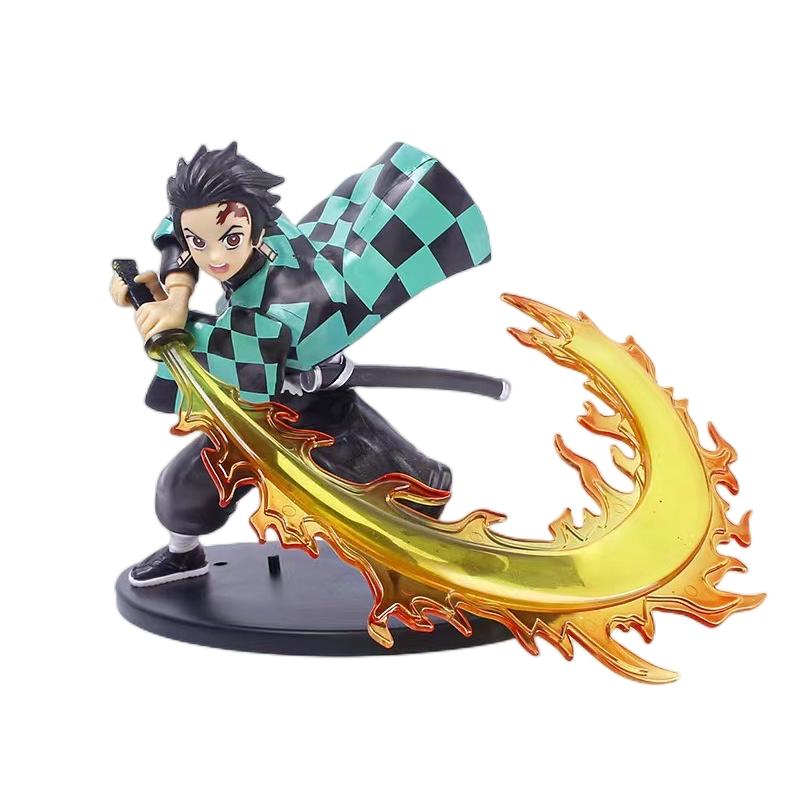 Tanjirou Demon Slayer Zenitsu Kyoujurou Pvc Action Figure Model Toys Decoration