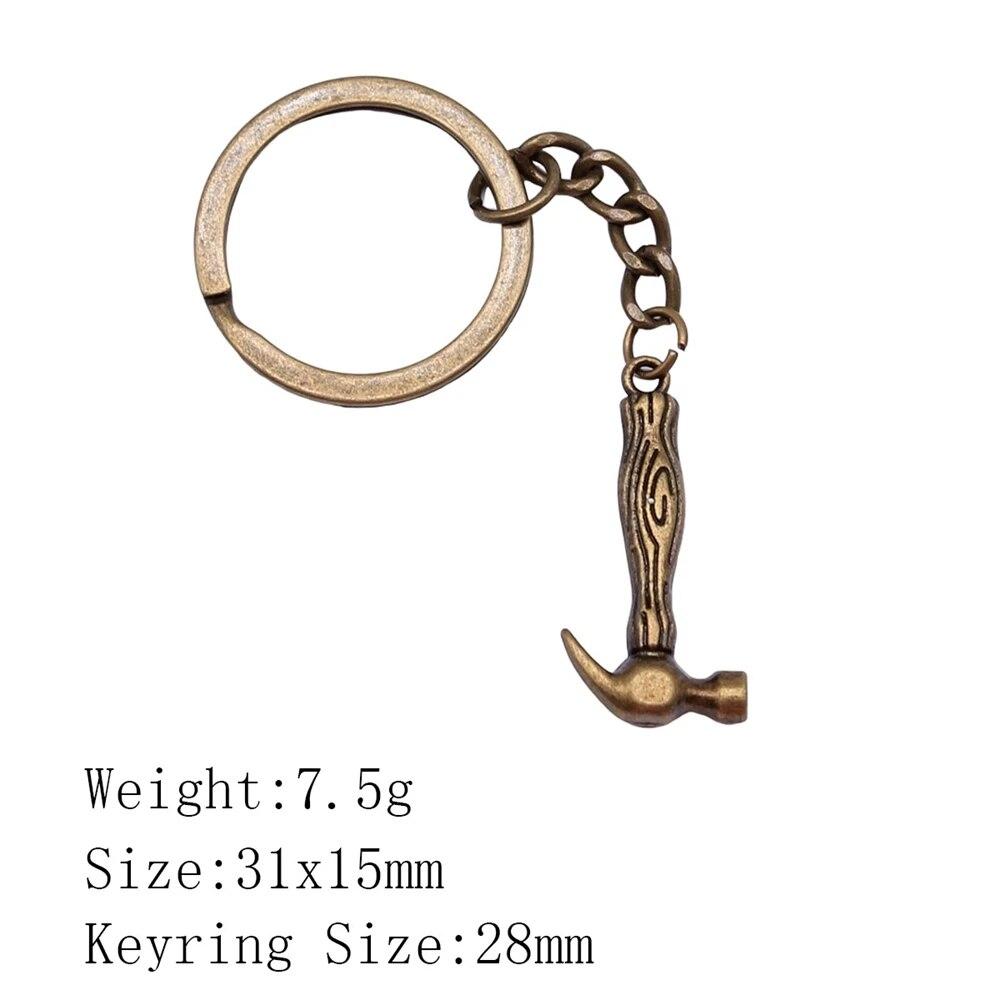 

Брелки с инструментами для инструментов, мужские аксессуары, партия винтажных украшений