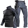 Herren Taktische Kampfuniform Set Langarm Camo Militärstil Trainingsanzug Outdoor Aktivitäten Herbst