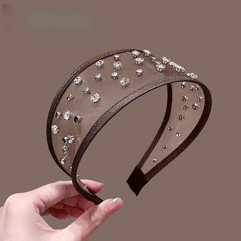 Hepburn Style Vintage Crystal Tassel Metal Hair Clip Elegant Women Side Bangs Hair Accessories