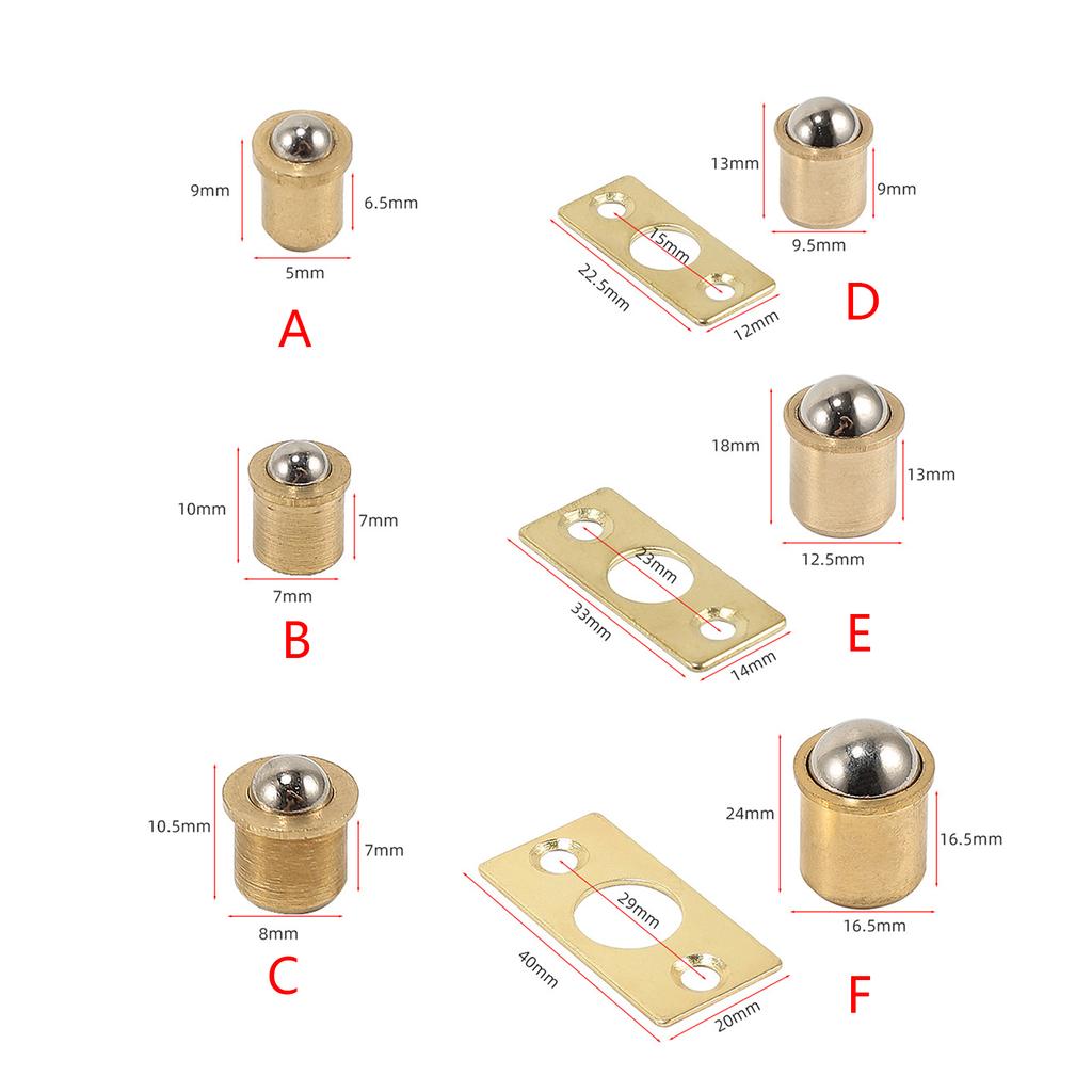 10 Pack Closet Door Ball Catch Adjustable Door Ball Catch Hardware Simple Installation for Door Cabinet Closet Kitchen
