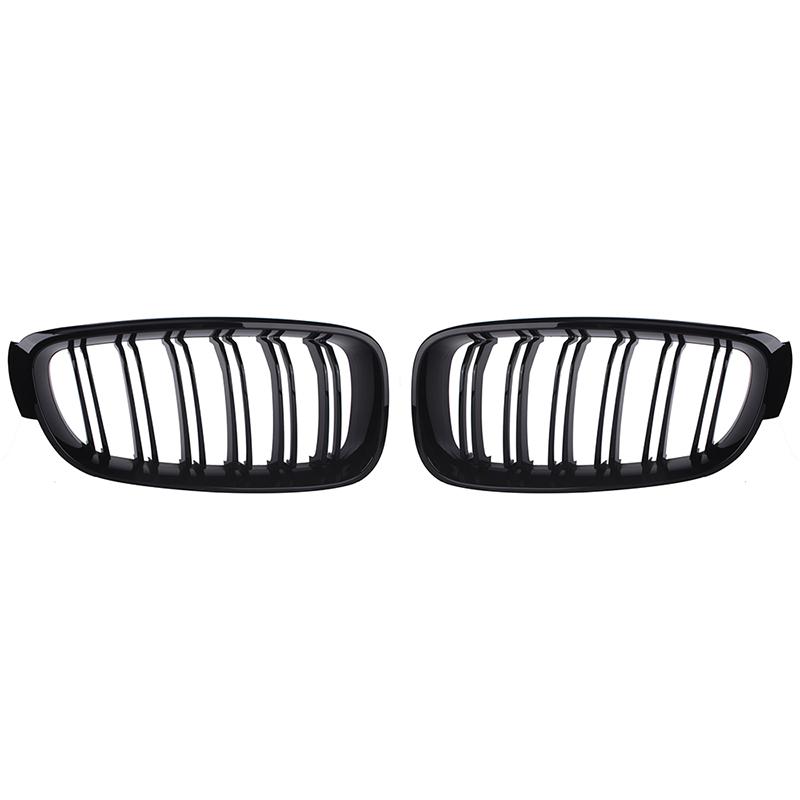 

Рифмированный черный передний бампер автомобиля, решетка для почек, подходит для BMW 3Series GT F34 2014 2015 2016 2017, модифицированная часть ABS Gloss Black