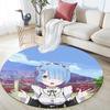 ReZero Round Area Rug,Carpet Rug for Living Room Bedroom Sofa Playroom Decor,Non-slip Floor Mat