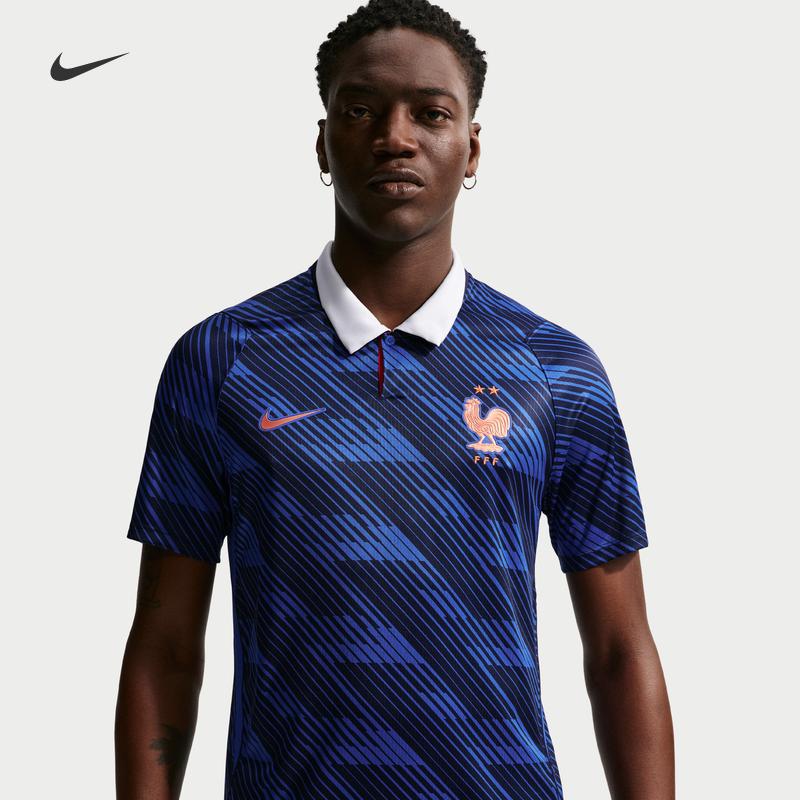

Nike Aero-FIT 2026/27 Season France Team Home Player Version Lightweight and Breathable Pullover Short-sleeved Football Jersey for Men XL