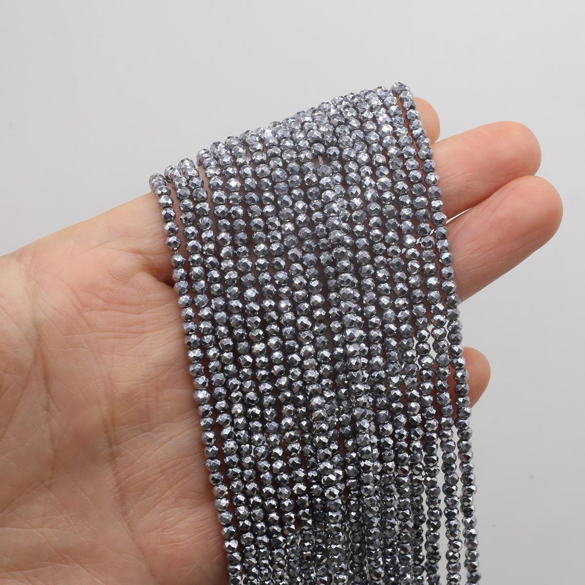 

2-ниточные бусины из шпинели 3 мм, граненые натуральные камни, свободные бусины-разделители для изготовления ювелирных изделий, ожерелий, браслетов, аксессуаров, длина бусинок 38 см 2Strand/3mm