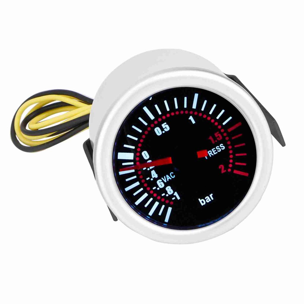 2 Car Universal 12V LED Digital Turbo Boost PSI Gauge Meter