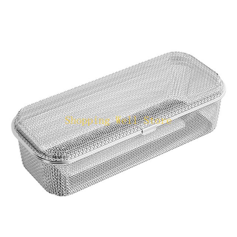 KX4B Stainless Steel Mesh Utensil Holder Kitchen Drying Rack Spoon Basket