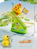 Track Sliding Little Duck Toy Climbing Stairs Duck Music Lights Children's Educational Memory Counting Toy for Role Play