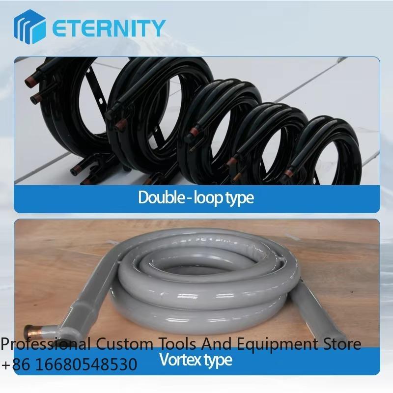 1HTitanium Coaxial Condenser/ Tube in Tube Heat Exchanger for  Marine air Conditioner and Stainless Steel Heat Exchanger