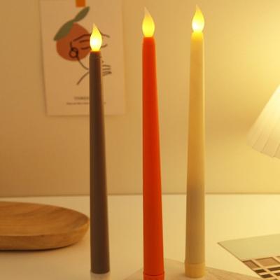 Fireplace Simulation Led Candles with Flickering Flame 3D Wick Candlesticks Creative Tall Flameless Taper Candles Thanksgiving