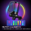 FIFINE USB Condenser Microphone with RGB Lighting, Cardioid Polar Pattern, Plug & Play, PC/PlayStation Microphone, USB-C to A Cable Included, One-Touc