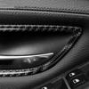 Carbon Fiber Side Door Handle Bowl Cover Trim For BMW 5 Series F10 2011-2016