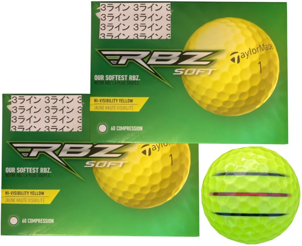 

Happy Lucky Golf Line TaylorMade RBZ SOFT Soft Lined (Yellow, 2 Dozen, 3 Lines)