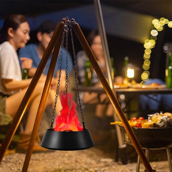 Simulated Flame Light House Realistic Halloween Haunted Look LED Flame