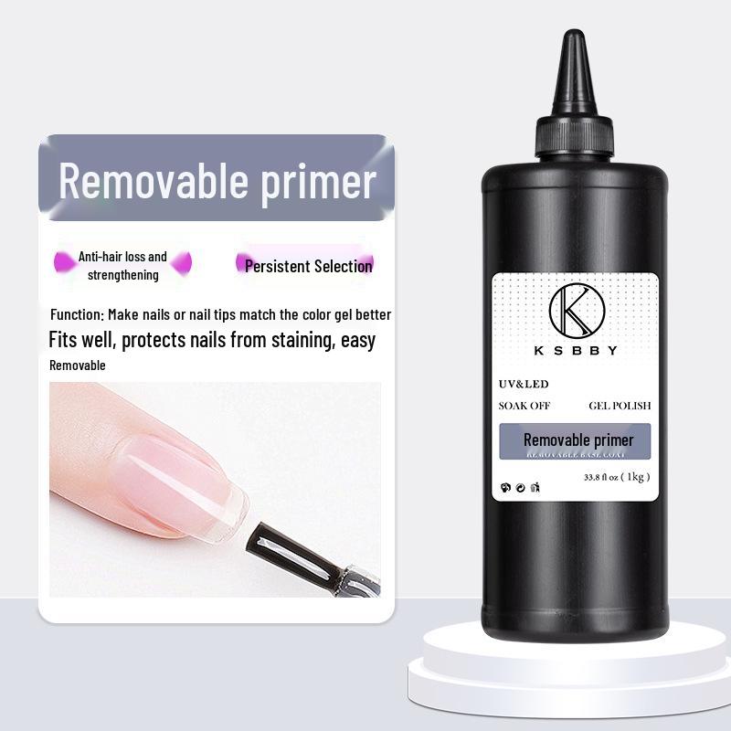 

KSBBY Wearable Nail Gel Base Coat Sealer & Reinforcement - Blooming Frosted, 1kg for Nail Salons