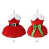 Santa Claus Dog Skirt Soft Dog Girls Winter Clothes Comfortable Winter Dog Cat Clothes Easy To Clean Christmas Dress Up Supplies