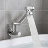 360° Rotation Wall Mounted Faucet Stainless Steel Bathroom Faucet  Washbasin Installation
