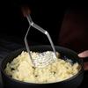 Kitchen Garlic Manual Heavy Duty Stainless Steel Cooking Tool Potato Masher Press Crusher Pusher