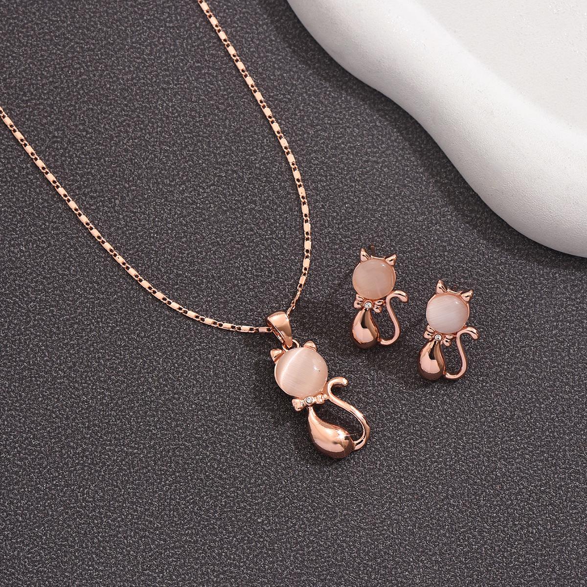 

Инкрустированное ожерелье Цепочка змейка Женские серьги Клетчатые серьги с драгоценными камнями Золотые серьги Котенок, капающее масло