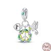 Copper Devil'S Eye Fatima Hand Charms Beads Tarot Cards Pendant Fit Original Bracelet Women Diy Jewelry Accessories