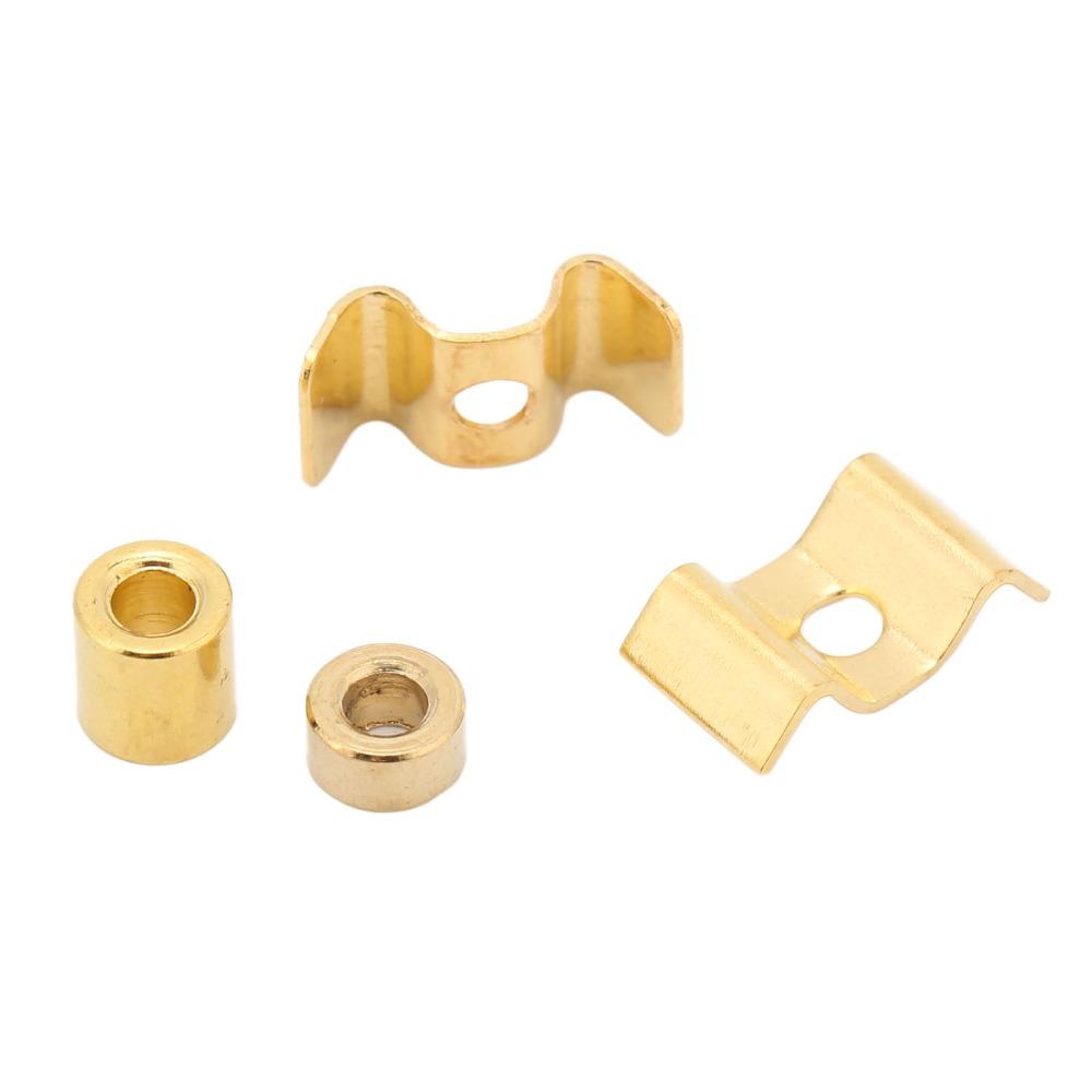 10Sets With Mounting Screws String Retainer Guide Gold Color String Retainer Set For Guitar