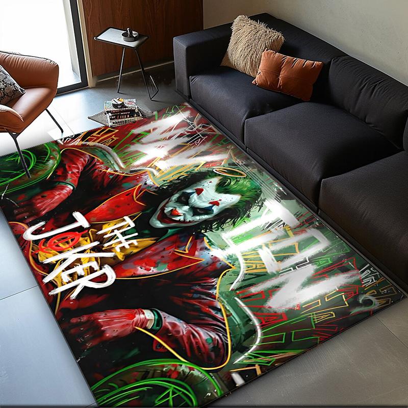 Clown Area Rug Suitable for Indoor And Outdoor,Carpets for Playroom, Homes, Offices, Living Rooms,Home Decor,Christmas Fan Gift