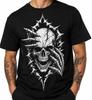 Skull Reaper Graphic Tee Gothic Streetwear Skeleton Horror Punk Shirt Black Tee