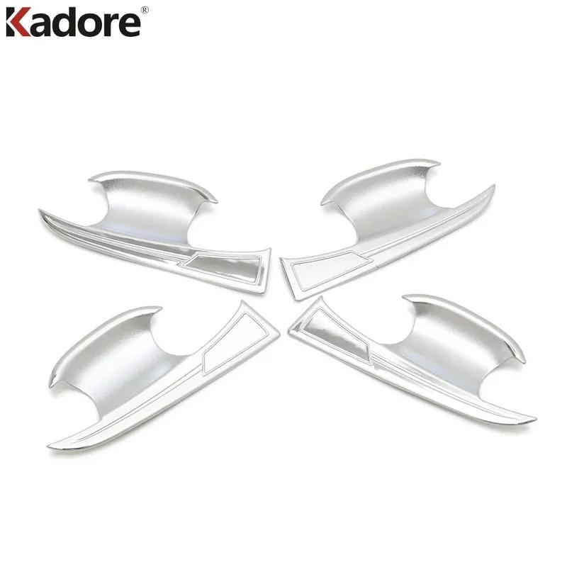 Car Side Door Handle Bowl Cover Trim For Volkswagen VW Teramont Atlas 2017 2018 2024 Chrome Accessories