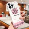 For iPhone 16 15 Samsung S23 S22 A13 A23 A52 A33 Huawei Honor Xiaomi Redmi OPPO Vivo Camellia Japonica Series Design Hard Full Camera Protection Case