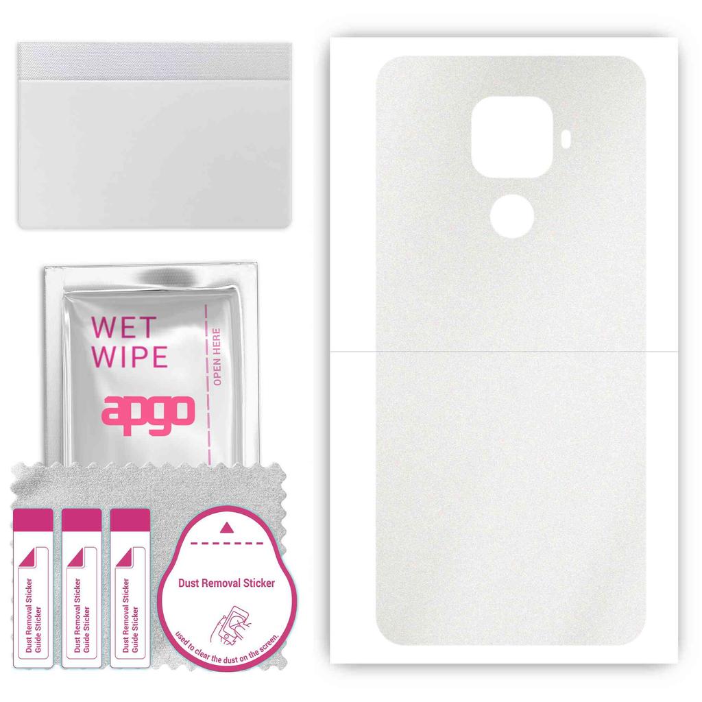 apgo Protective Skin Sticker for the Back Compatible with Huawei Nova 5z, Wrap Film, Foil, Vinyl - Pattern Matte Transparent