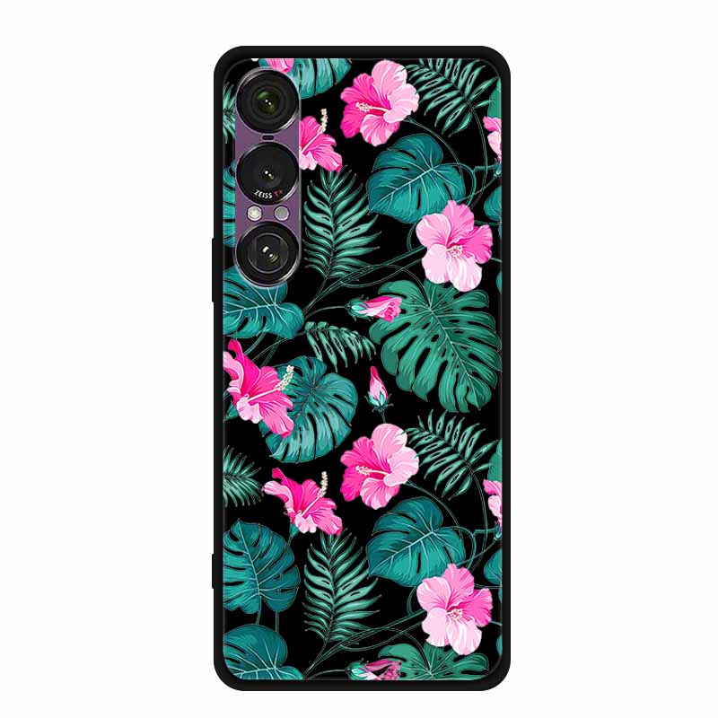 Pro pouzdro na telefon Sony Xperia 1 VII 2025 Kreslené kočky TPU Měkké černé silikonové zadní krycí pouzdro Pro Sony Xperia 1VII 6.5" Pouzdro Funda