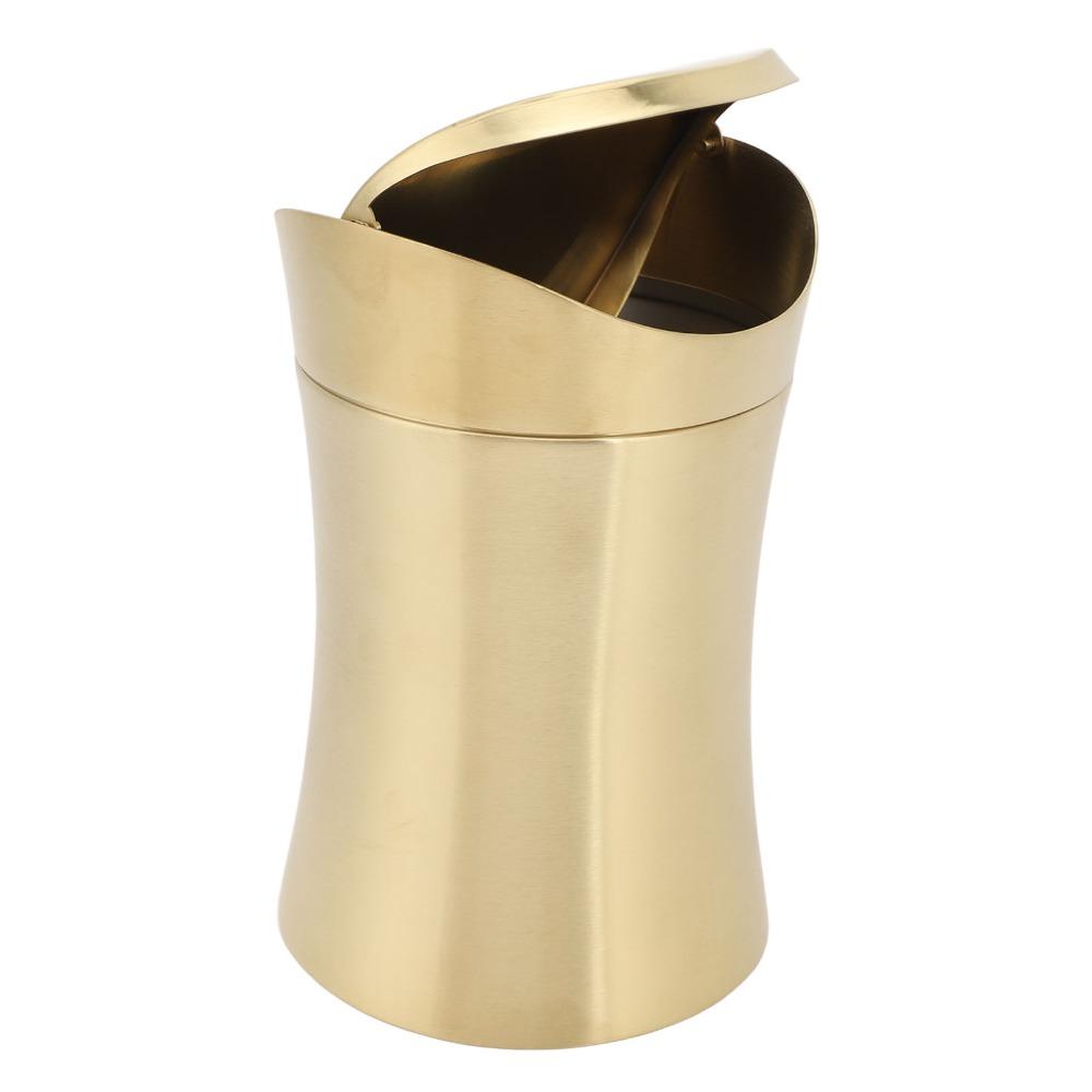 With Lid Countertop Trash Can 1.5 L Tiny Waste Basket Reusable Desktop Waste Bin Desk Area