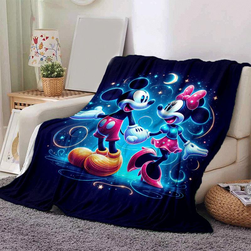 1pc Mickey Mouse Printing Blanket - Soft, All-Season Throw for Living Room, Bedroom,Travel