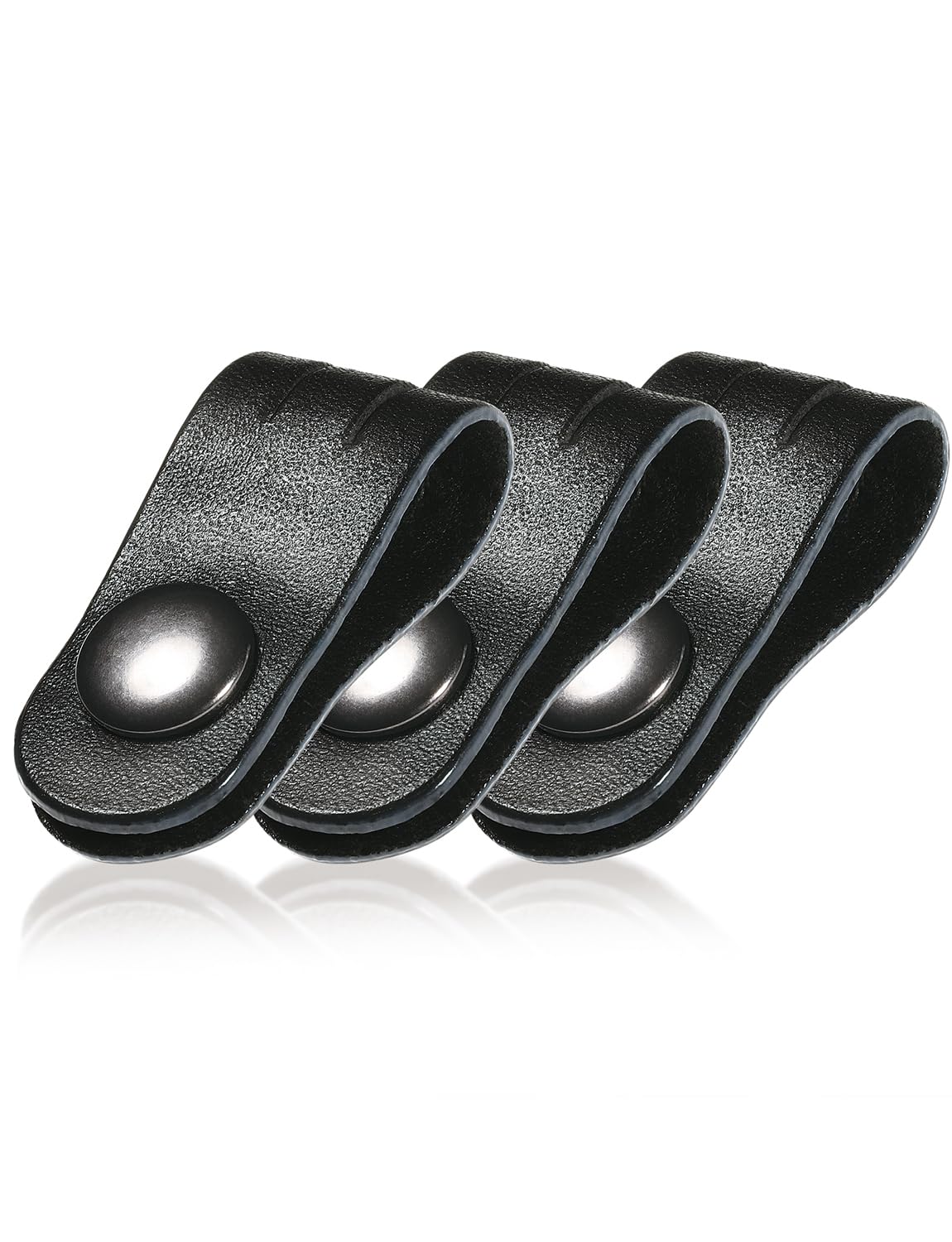 

Оригинальные итальянские кожаные зажимы для кабелей для организации шнуров наушников и зарядных кабелей ICP1 Набор зажимов [BLUE SINCERE], / (Королевский черный, 3)