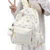 Schoolbag Japanese isn't cute printed student backpack niche high value color matching large capacity schoolbag small backpack