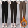 700g Extra Thick Chenille Harem Pants: Women's Winter Fleece-Lined Straight-Leg Casual Pants