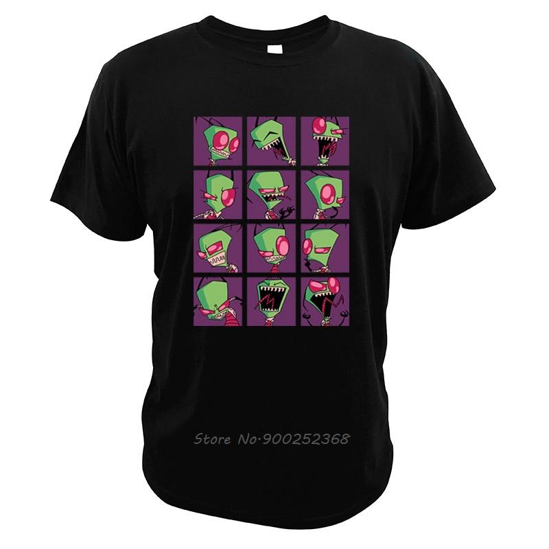 

Zim T Shirt TV Show Cotton Digital Print High Quality Funny Tee Tops Invader Zim Tshirt Men Cotton Tshirt Streetwear 4XL