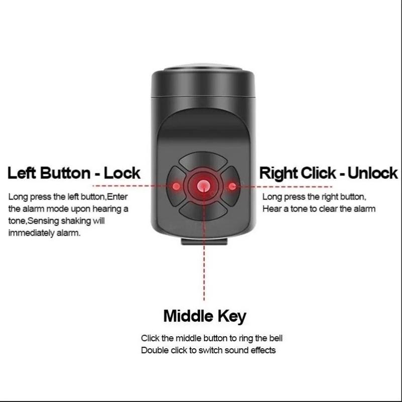Fahrrad Elektrische Glocke Fahrrad USB Lade Horn MTB Mountainbike Warnung Sicherheit Ring Wasserdichte Glocke Radfahren Zubehör