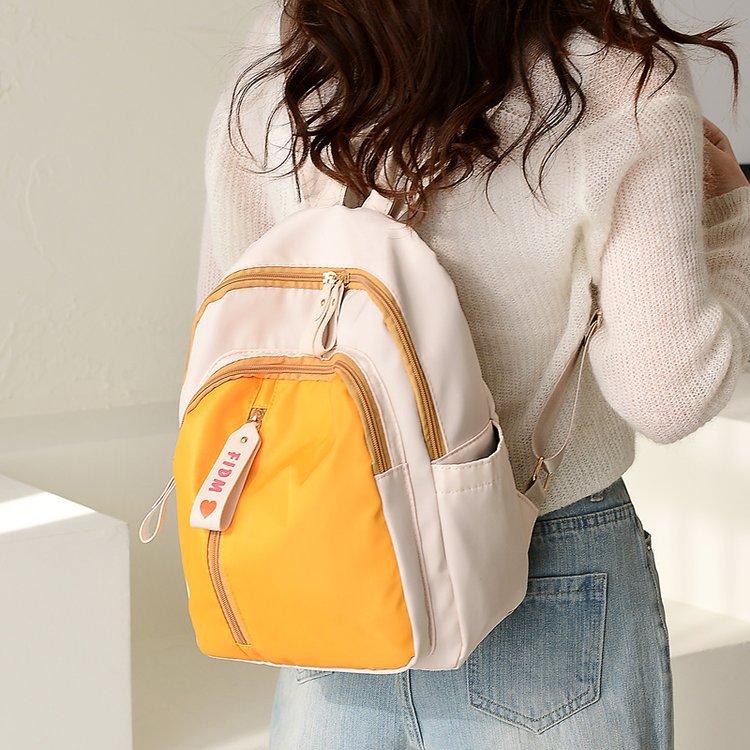Schoolbag new Korean version Oxford cloth backpack women's tide large capacity fashion versatile student schoolbag light small backpack