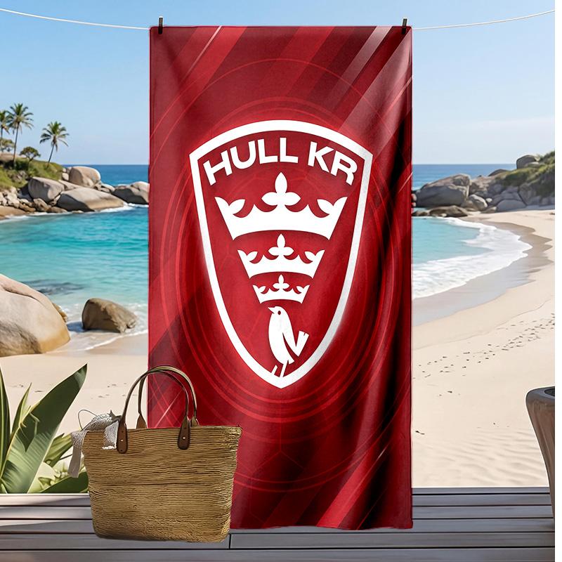 Telo da Spiaggia Stampa Hull KR Morbido Portatile Veloce?Asciugamano Asciutto Per Piscina Vacanza Estiva Sport all'Aperto