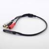 DC 12V Sound Monitor Audio Pickup Mini Pickup Audio Microphone RCA Power Cable for Cctv Security Camera DVR
